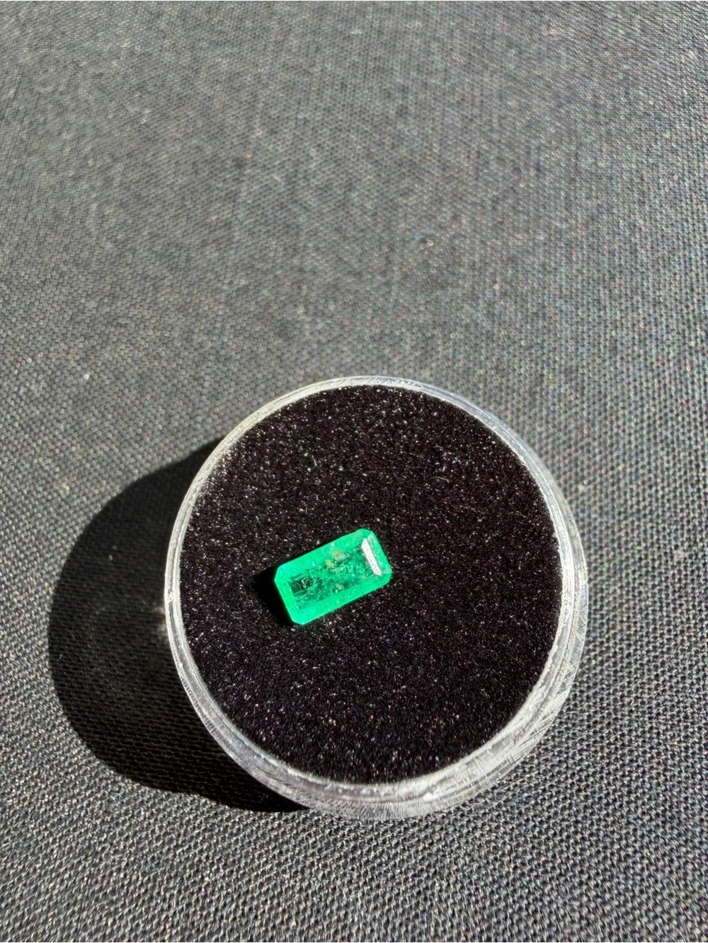 Natural Colombian Emerald 0.415 Ct Rectangular Cut Loose Gemstone 6.6×3.7×1.8mm
